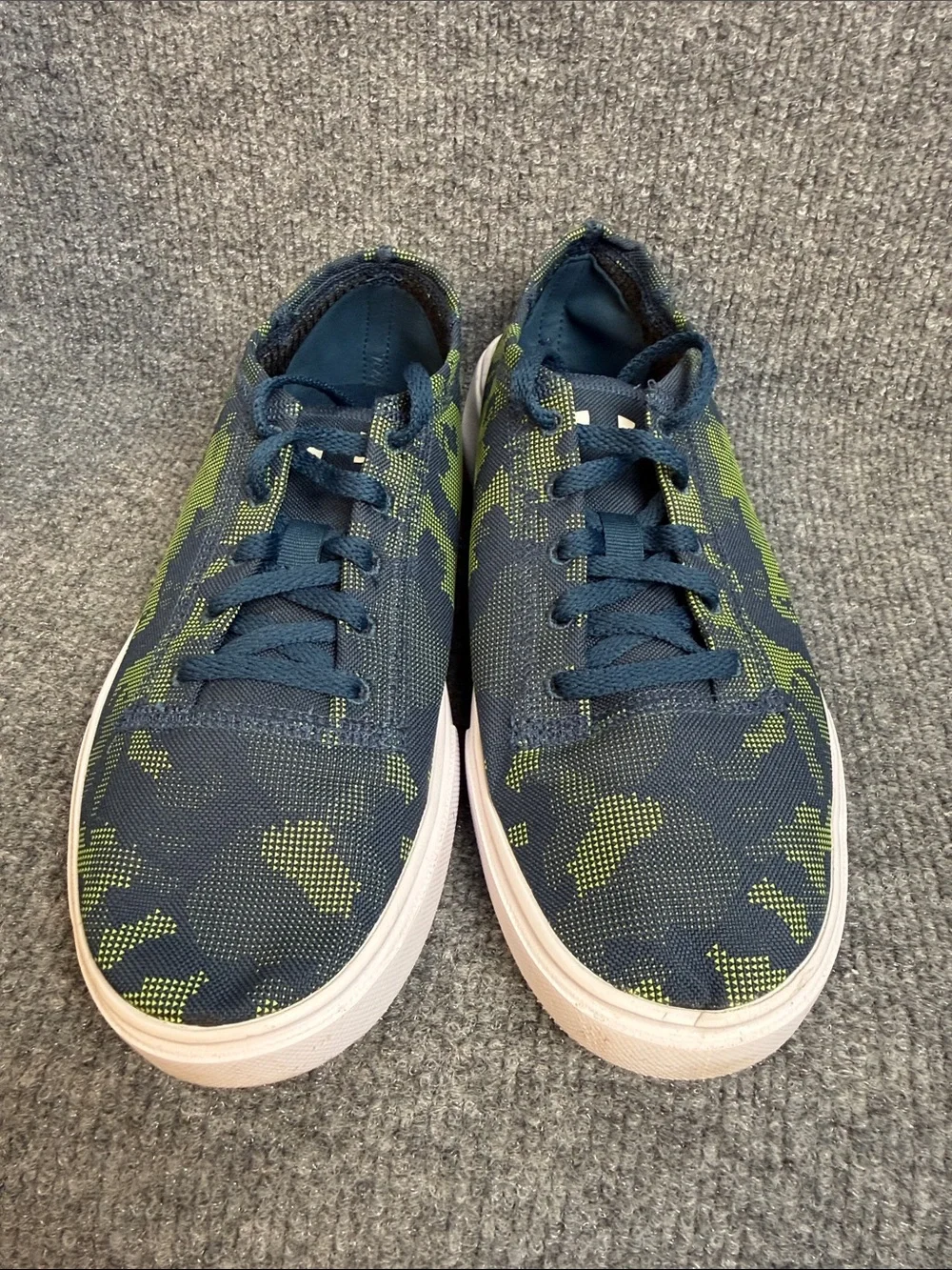 Under Armour Men’s Navy & Green Camo Athletic Sneakers